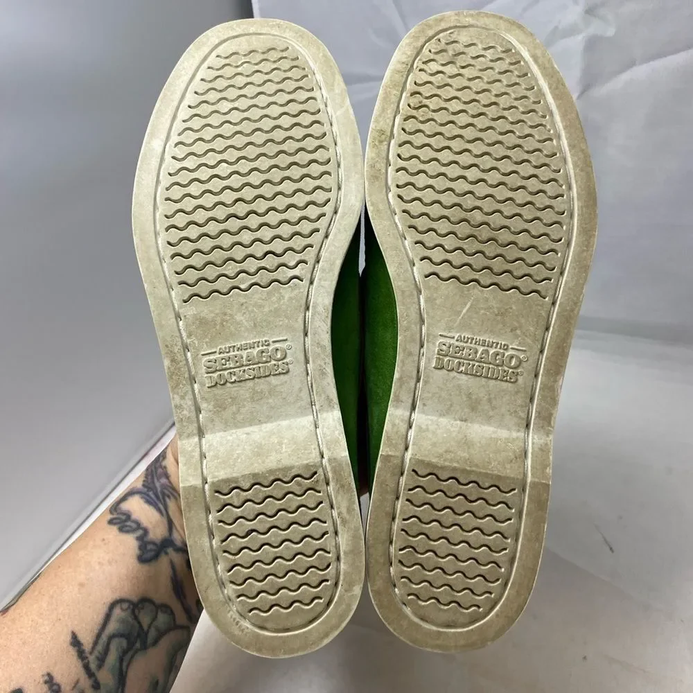 SEBAGO DOCKSIDES 7 men's Green suede